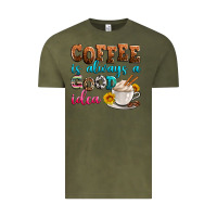 Vintage Olive coffee is always good idea Vintage Tee - Zillion Design Studio