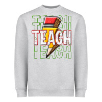 Heather Grey teach Heavyweight Sweatshirt - texasbilliewilder