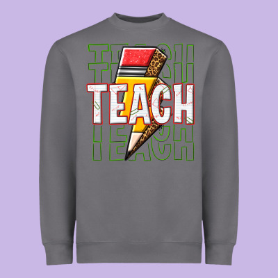 Teach Heavyweight Sweatshirt Designed By Texasbilliewilder