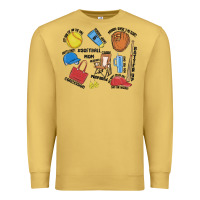 Antique Gold softball mom Premium Sweatshirt - MaliasSmallBusiness
