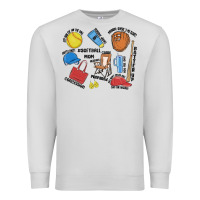 Dove Grey softball mom Premium Sweatshirt - MaliasSmallBusiness