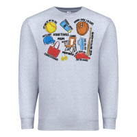 Heather Grey softball mom Premium Sweatshirt - MaliasSmallBusiness