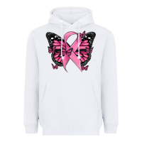 Breast Cancer Ribbon  Butterfly Heavyweight Hoodie | Teevron