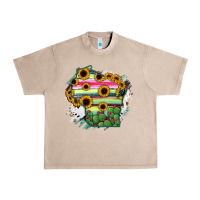 French Oak Wisconsin State Map Urban Heavy Tee - RanaPortraitStore