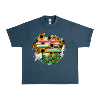 Midnight Navy Wisconsin State Map Urban Heavy Tee - RanaPortraitStore