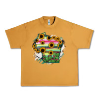 Peanut Butter Wisconsin State Map Urban Heavy Tee - RanaPortraitStore