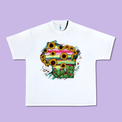 Wisconsin State Map Urban Heavy Tee Designed By Ranaportraitstore