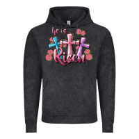 Vintage Black He Is Risen Cross Vintage Hoodie - RanaPortraitStore
