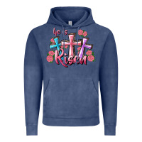 Vintage Denim He Is Risen Cross Vintage Hoodie - RanaPortraitStore
