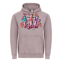 Vintage Zinc He Is Risen Cross Vintage Hoodie - RanaPortraitStore
