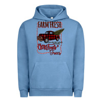 Pigment Pebble Blue Farm Fresh Christmas Urban Hoodie - Bettercallsaul