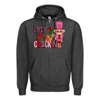 Charcoal Heather lets get crackin with nutcrackers ado Zipper Hoodie - AdoDesignShop