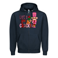 Navy lets get crackin with nutcrackers ado Zipper Hoodie - AdoDesignShop