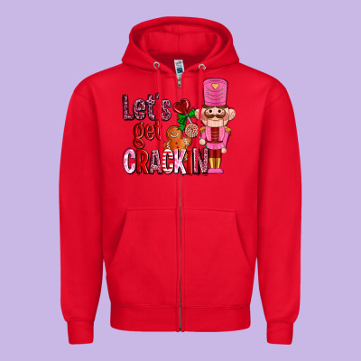 Lets Get Crackin With Nutcrackers Ado Zipper Hoodie Designed By Adodesignshop