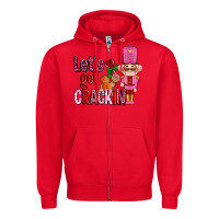 Red lets get crackin with nutcrackers ado Zipper Hoodie - AdoDesignShop