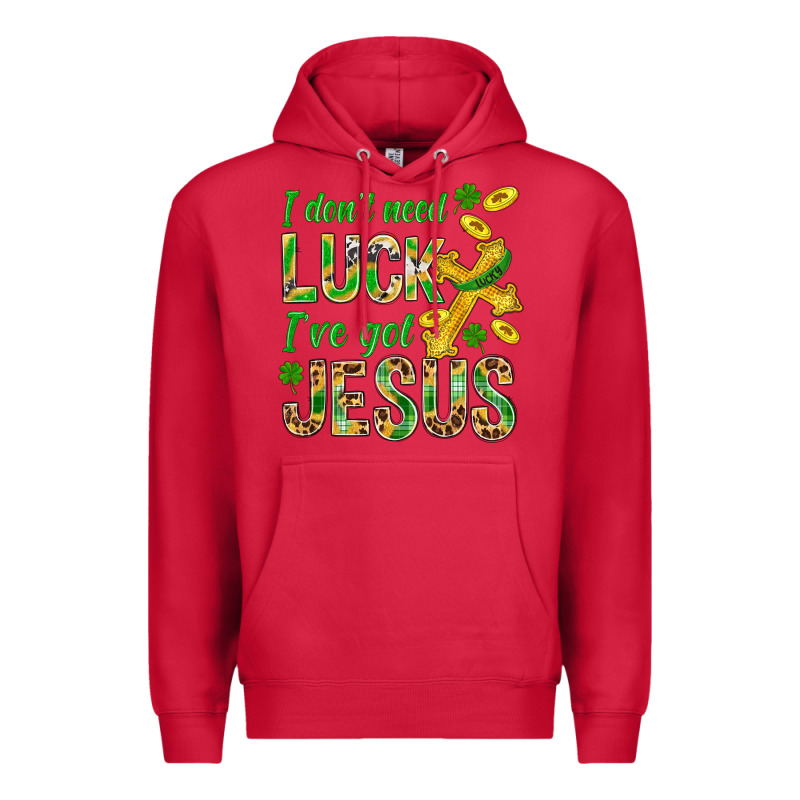 I Don't Need Luck I've Got Jesus St. Patricks Premium Hoodie by BundleAndBundleShop | Teevron