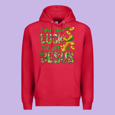 I Don't Need Luck I've Got Jesus St. Patricks Premium Hoodie Designed By Bundleandbundleshop