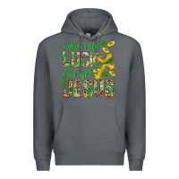 Rock I Don't Need Luck I've Got Jesus St. Patricks Premium Hoodie - BundleAndBundleShop