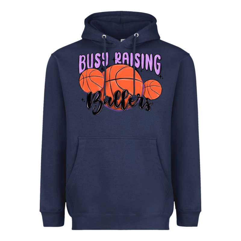 Busy Raising Ballers Heavyweight Hoodie by MaliasSmallBusiness | Teevron