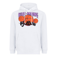 White busy raising ballers Heavyweight Hoodie - MaliasSmallBusiness