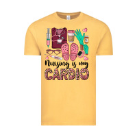Vintage Mustard nursing is my cardio Vintage Tee - BarkalooDesign