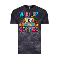 Cloud Black wake up and smell the coffee Vintage Tee - Zillion Design Studio