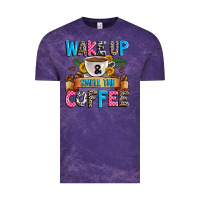 Cloud Purple wake up and smell the coffee Vintage Tee - Zillion Design Studio