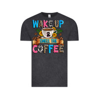 Vintage Black wake up and smell the coffee Vintage Tee - Zillion Design Studio
