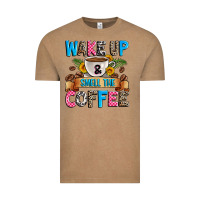 Vintage Coffee wake up and smell the coffee Vintage Tee - Zillion Design Studio
