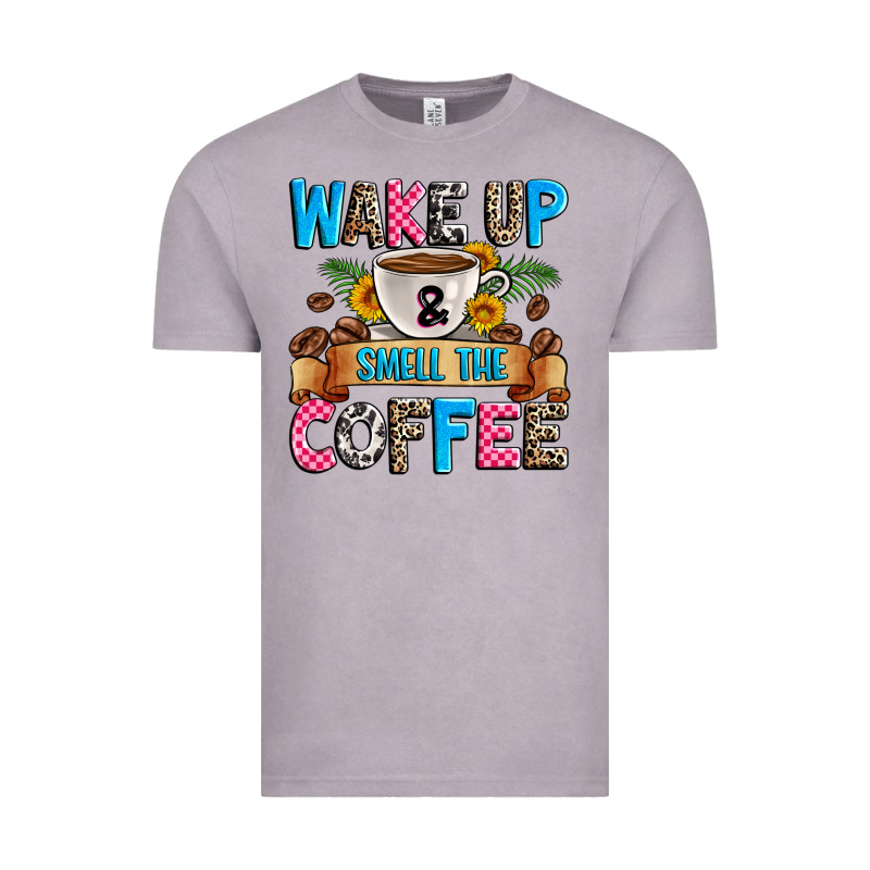 Wake Up And Smell The Coffee Vintage Tee by Zillion Design Studio | Teevron