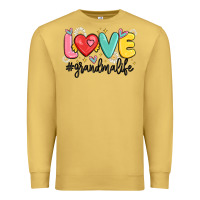 Antique Gold love grandma life Premium Sweatshirt - MaliasSmallBusiness
