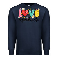 Navy love grandma life Premium Sweatshirt - MaliasSmallBusiness