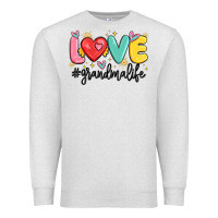 Oatmeal Heather love grandma life Premium Sweatshirt - MaliasSmallBusiness