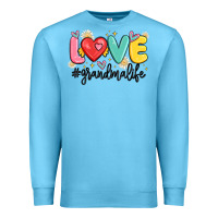 Ocean Blue love grandma life Premium Sweatshirt - MaliasSmallBusiness