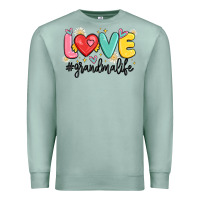 Seafoam love grandma life Premium Sweatshirt - MaliasSmallBusiness