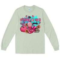 Matcha in october we wear pink american football Long Sleeve Tee - AdoDesignShop