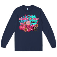 Navy in october we wear pink american football Long Sleeve Tee - AdoDesignShop
