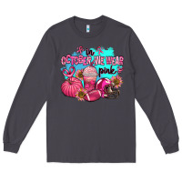 Smoke in october we wear pink american football Long Sleeve Tee - AdoDesignShop