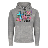 Cloud Rock He Is Risen Indeed Cross And Flowers Vintage Hoodie - RanaPortraitStore