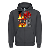 Smoke firefighter love Zipper Hoodie - Artiststas