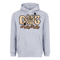 Heather Grey dog mama Heavyweight Hoodie - MaliasSmallBusiness