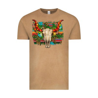 Vintage Camel western christmas bull skull Vintage Tee - RanaPortraitStore