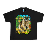 Black raccoon home is where the trash is Urban Heavy Tee - BarkalooDesign
