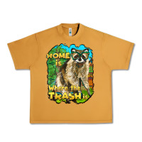 Peanut Butter raccoon home is where the trash is Urban Heavy Tee - BarkalooDesign