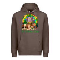 Coffee St. Patrick's Day Farm Animal Png Premium Hoodie - BundleAndBundleShop