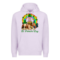 Lilac St. Patrick's Day Farm Animal Png Premium Hoodie - BundleAndBundleShop