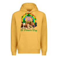 Mustard St. Patrick's Day Farm Animal Png Premium Hoodie - BundleAndBundleShop