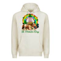 Oatmeal Heather St. Patrick's Day Farm Animal Png Premium Hoodie - BundleAndBundleShop