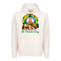 Pale Pink St. Patrick's Day Farm Animal Png Premium Hoodie - BundleAndBundleShop