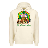 Sandshell St. Patrick's Day Farm Animal Png Premium Hoodie - BundleAndBundleShop
